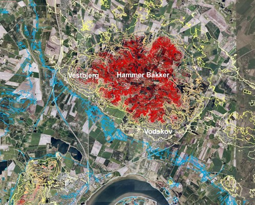 Højdekurver _oversigtskort _Hammer Bakker (1)